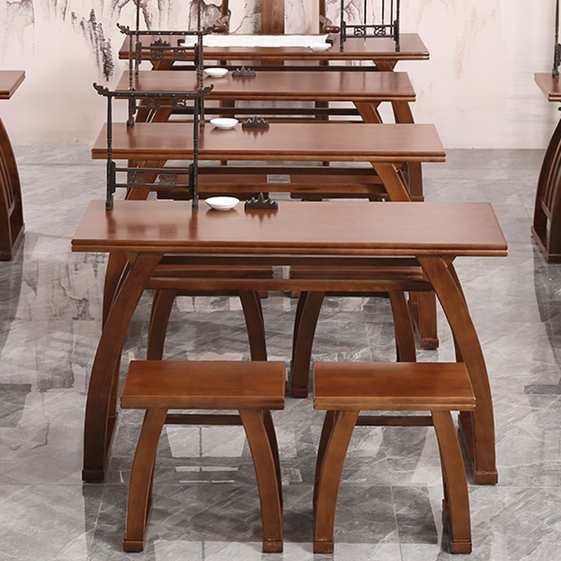 Casual Easy Assembly Writing Desk with Stain Resistant Double Pedestal Base in Sepia Natural Wood
