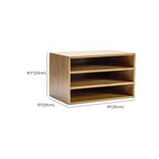 Natural Lateral Filing Cabinet in Natural Wood with 1 Shelf/2 Shelves/3 Shelves in a Casual Style