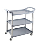 Synthetic Material Detached Accessory Cart with 3 Tiers, 4 Casters & Handle Culinary Space
