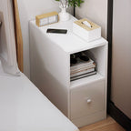 Modish Nightstand With Drawer Organization Featuring 2 Shelves/1 Shelf and Composite Wood Countertop