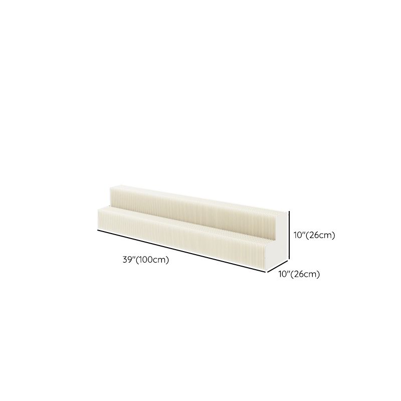 40 to 49 in/20 to 29 in L x Up to 19 in W x 10 to 19 in/Up to 9 in H White Folding Unfinished Display Table with Single Pedestal Base