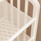 Art Deco/Glam Alloy Rectangle Shoe Rack with 6/5/4 Shelves for 1-30 Pairs in Drawing Room
