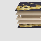 Beige Opaque Fold-up Screen Divider with Natural Wood Frame, 3/4 Panels, Double Sided Print, and Independent Design