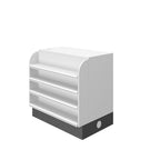U-Shape Reception Desk with Cable Management, Desk Return, and Manufactured Wood Top