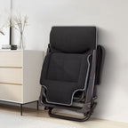 Contemporary Solid Color Arm Recliner with Alloy Frame, Non Rocking Base, and Locking Back Angle