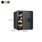 Steel Security Safe with Battery, Pry Resistant, Lockable with Keys and Shelves
