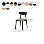 Casual Drawing Room Armless Chair with Ventilated Back, Padded Upholstery, Natural Wood Legs, and Foot Pads