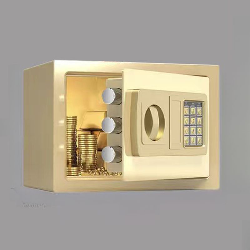 Steel Security Safe with Battery, Pry Resistant Lockable Keys, and Interior Lining