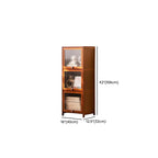 Sepia Organizing Shelf with 5-Cabinet/4-Cabinet/3 Cabinets and 5-Shelf/4 Shelves/3-Shelf in Vertical Closed Back Design
