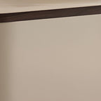 Modish Large/Standard Vanity Set with Natural Wood Table Top, White Chair, and 8/5 Drawers