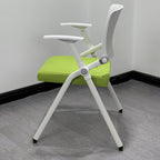 Casual Light Blue/Light Green/Apricot Color Upholstered Ergonomic Office Chairs with Arms