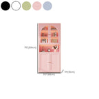 Steel Vertical Organizer Shelf with 2 Cabinets/1 Cabinet, 6-Shelf, and Closed Back