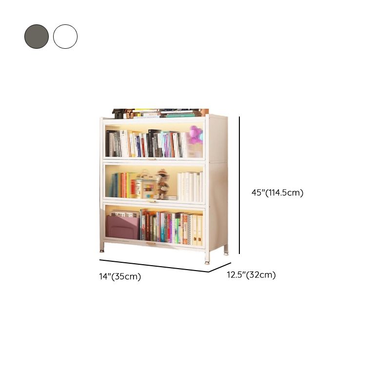 Vertical Alloy Organizing Shelf with Closed Back, Polymer Compound Door and 4-Shelf/5 Shelves/3-Shelf