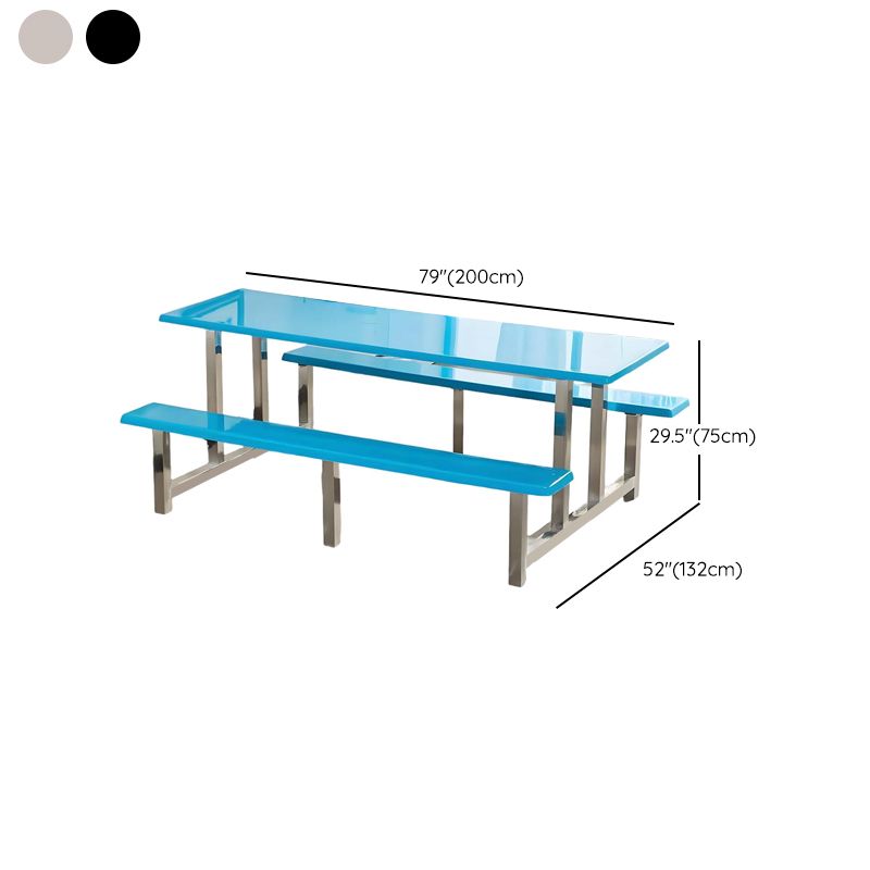 Simplistic Bench with Eased Edge, Assembly Required, Alloy/Composite Wood Cover, Rectangle Shape