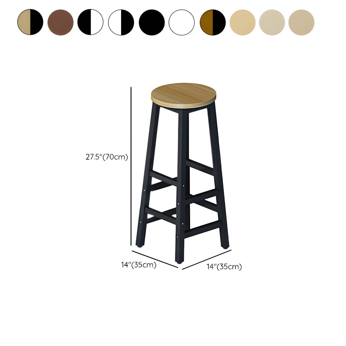 Modern Home Bar Set with No Distressing, Non-Swivel, and Limited Warranty
