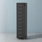 Home Office Free Standing Vertical Filing Cabinet: Hydrophobic, Stockroom Storage, Tableside Orientation, Secretary Safe