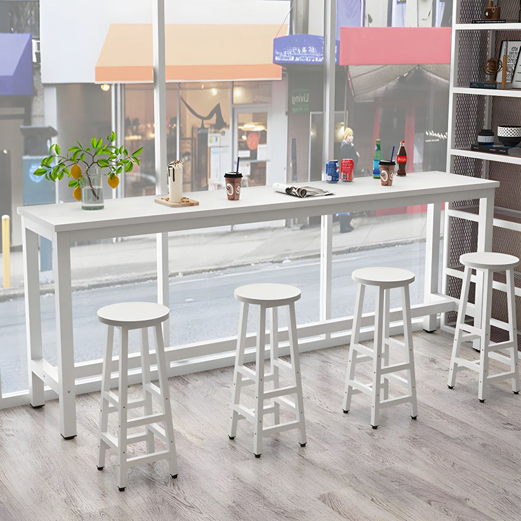 Modern Style 1/4/5 Pieces Wood Rectangular Bar Table Set for Dining Room