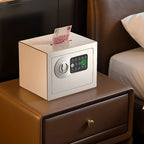 Steel Security Safe with Battery, Lockable and Keys Included