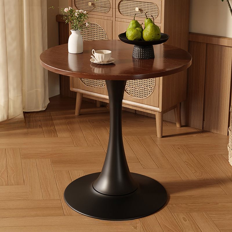 Laminate Dining Table with Pedestal Base, Scratch-repellent for 2-seater/4-seater