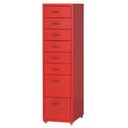 Compact Steel Filing Cabinet with Soft Close Drawers & Casters