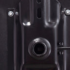 Minimalist Work Stool Moves Up and Down with Mid-Back, Swivel Rollers, and Moveable Design
