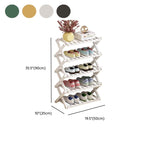 Art Deco Bambusa X-Shape Shoe Rack with 4/5/3 Shelves for 1-20 Pairs in Drawing Room