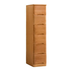 Scandinavian Wooden Lingerie Chest with 6 Drawers for Tall and Narrow Dressing Spaces