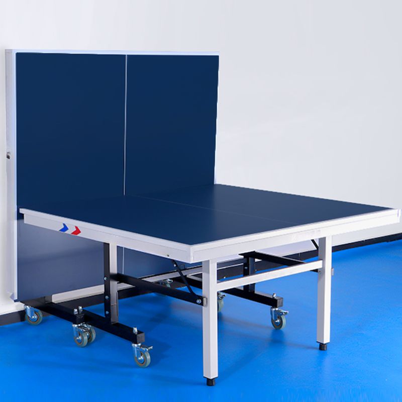 Indoor Ping Pong Table with Cerulean Synthetic Laminate Top