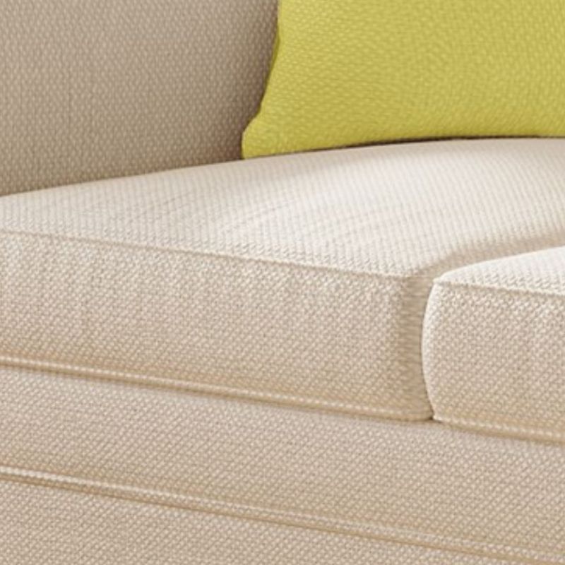 Drawing Room Standard Sofa in Light Gray/Navy Blue/Off-White with Armrest
