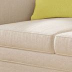 Drawing Room Standard Sofa in Light Gray/Navy Blue/Off-White with Armrest