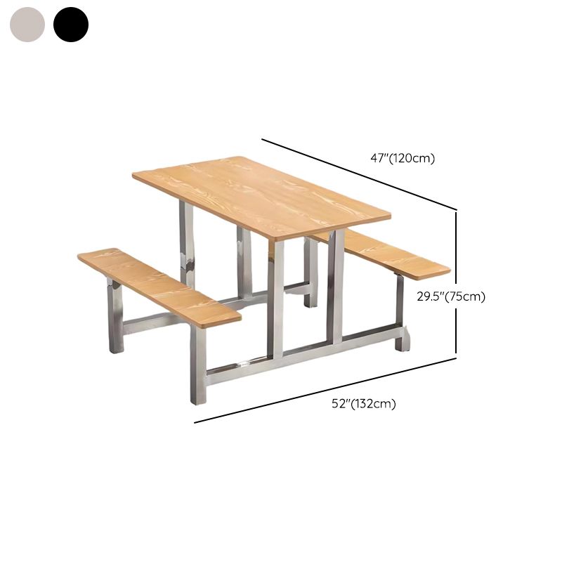 Simplistic Bench with Eased Edge, Assembly Required, Alloy/Composite Wood Cover, Rectangle Shape