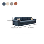 Modish Solid Color Stain Resistant Standard Sofa in Black/Jade Green/Taupe for 4-seater/5 Person with 2 Pillows