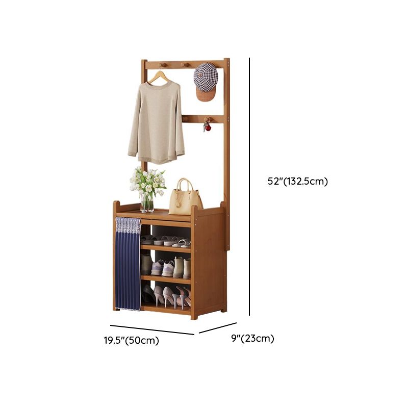 Art Deco Bambusa Rectangle Shoe Rack with 3/4/7 Shelves for 11-40+ Pairs in Drawing Room