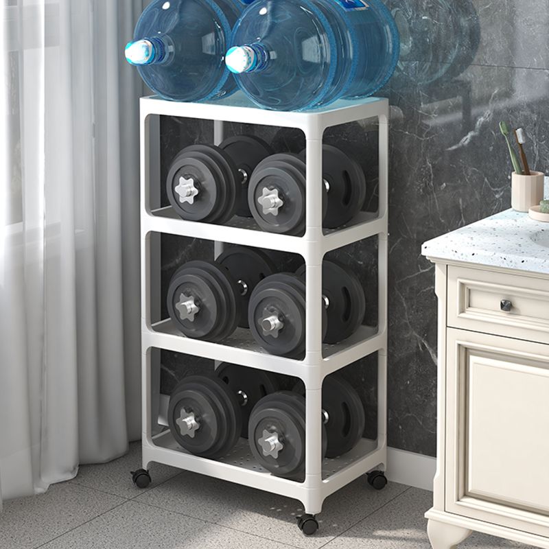 Art Deco Polymerized Material Rectangle Chalk Finish Shoe Rack for 1-20 Pairs in Drawing Room