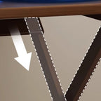 Sepia Trendy Folding Rectangle/Square Flip-top Table with Anti-stain Natural Wood Top