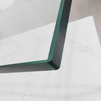 Trendy Clear Gloss Finish Glass Table with Trestle Base for 8-person/6-person/4-person Seating, Scratch-proofed Tempered Glass