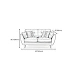 Wood Legs Modern Flared Arm Sofa Leather Standard Tufted Sofa