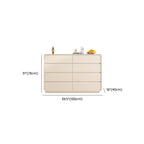 Chalk Trendy Natural Wood Console Dresser/Semainier with 6/8/5 Drawers in Horizontal/Vertical Orientation