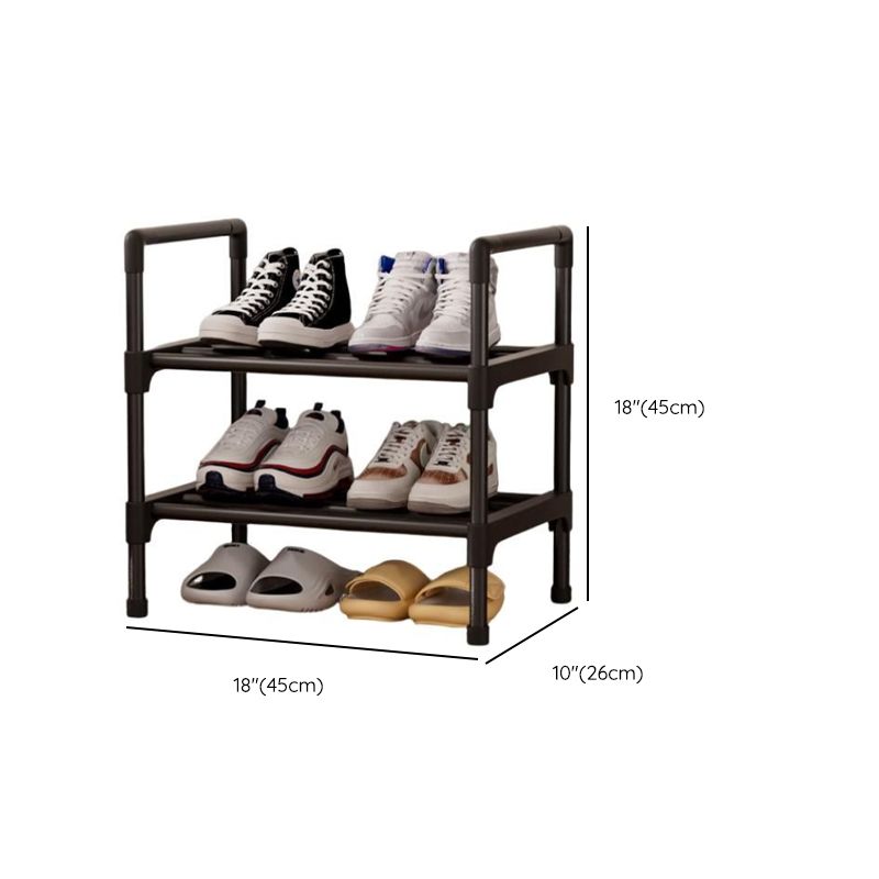 Midnight Black 3 Tiers/5 Tiers/4 Tiers Shoe Shelf with Accessible Storage