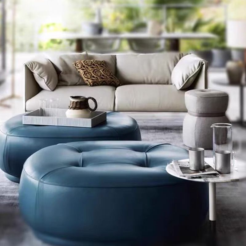 Modern Solid Color Scratch-defiant Standard Sofa/Loveseat/Single Sofa in Grey for 4/3/2-seater