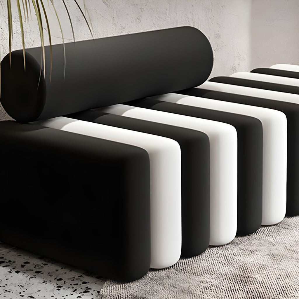 Velvet Contemporary Standard Sofa Armless Sofa for Living Room, Apartment