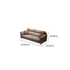 Modern Water Resistant Dove Grey/Chalk Solid Color Sofa Couch/Loveseat/Single Sofa with 4 Pillows/3 Pillows/2 Pillows for 3 Person/4-seater/5 Person