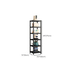 Black Contemporary Standard Baker's Rack with Steel Frame and Metal Shelves