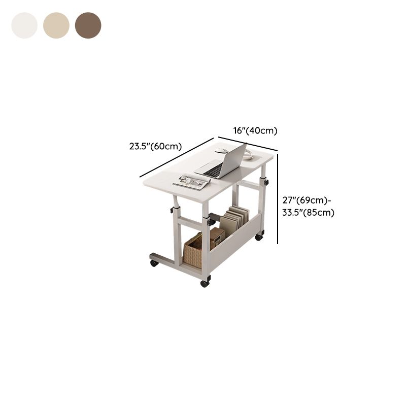 Trendy Engineered Wood Laptop Cart with Flexible Height and Casters
