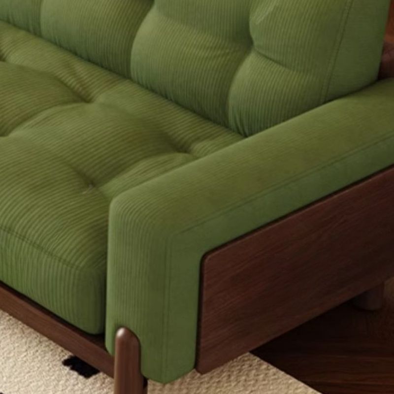 Corded Velvet Standard Sofa with Armrest