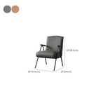 Modern Simple Style Single Sided Booth in Gray/Green/Cocoa with Armrest and Foam Upholstery