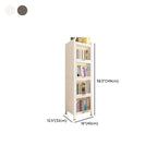 Metal Organizer Shelf with 4/5/3 Shelves, Vertical/Lateral Filing Orientation, Lucite Door, Closed Back