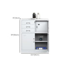 Base Cabinet/Office Console Cabinet with Stockroom Storage, Assembled and Safe, Featuring 2-Wide/1-Wide/3-Wide Compartments