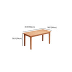 Modern Rectangular Beech Writing Table with Drawers in Unfinished Color