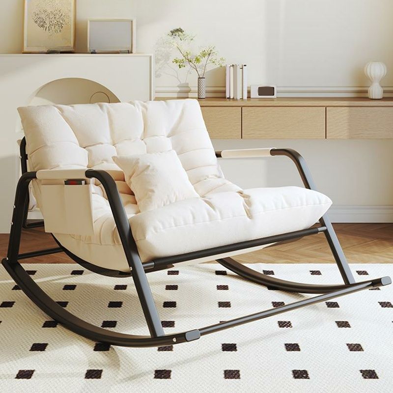 Stylish Upholstered Rocking Chair with Removable Cushions fits Women's Range-even Less